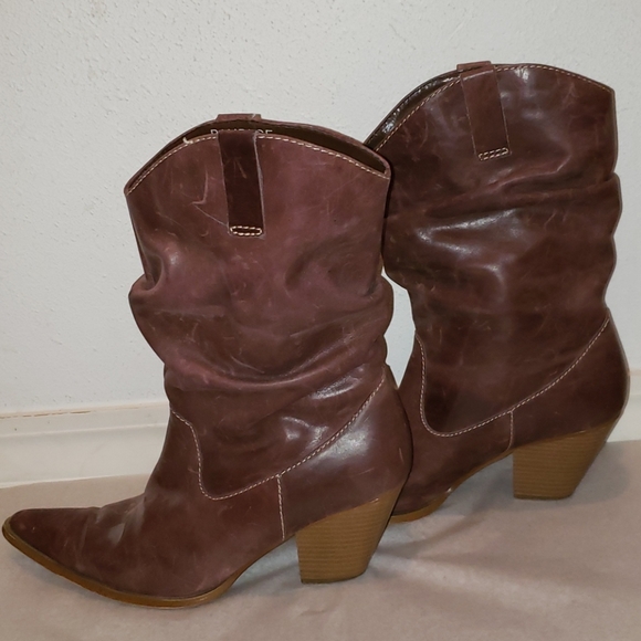 EUC Rampage Slouch Pull On Calf Boots Size 8.5 - Picture 2 of 5